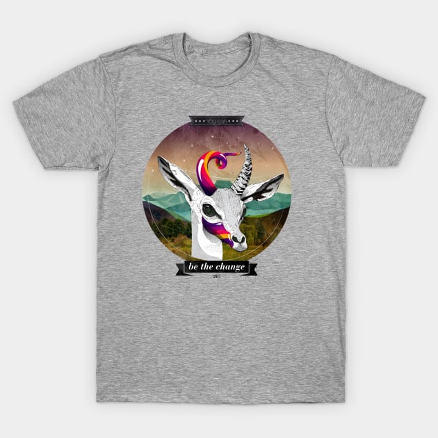 Be the Change T-Shirt by jhonyvelasco